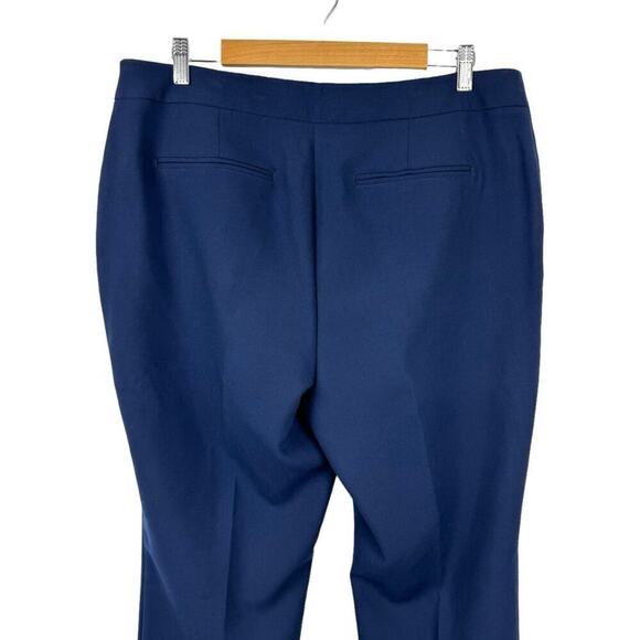 Chico’s So Slimming Manhattan Trousers Navy Straight Leg Dress Pants Size 14 - Picture 7 of 16